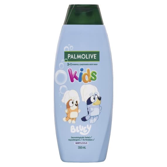 Palmolive 3in1 Kids Shampoo, Conditioner & Body Wash Bluey Berrylicious 350ml