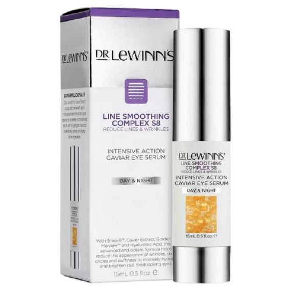 Dr. Lewinn's Line Soothing Complex S8 Reduce Lines & Wrinkles Intensive Action Caviar Eye Serum Day & Night 15ml