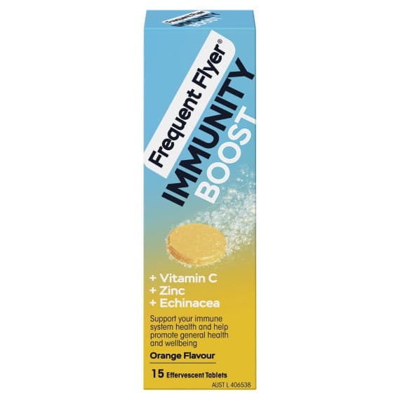 Frequent Flyer Immunity Boost Orange Effervescent 15 Tablets