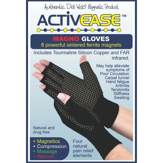 Body Assist Activease Magno Gloves Black Small