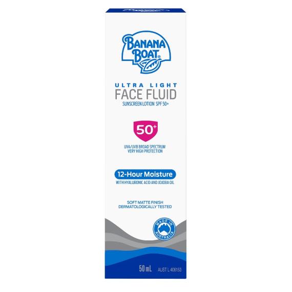 Banana Boat Ultra Light Face Sunscreen SPF50+ protects and hydrates – Pharmacy Direct