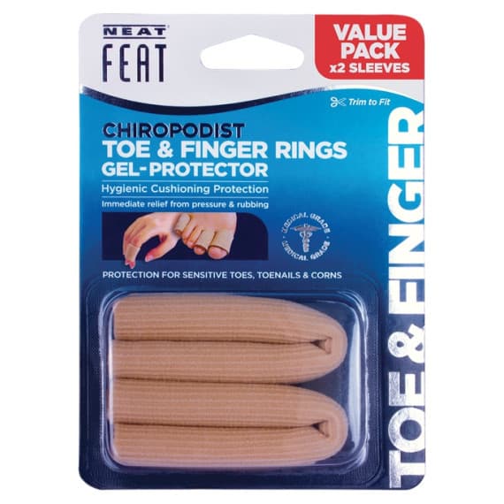 Buy Neat Feat Chiropodist Toe And Finger Rings Gel Protector 2 Pack Online Pharmacy Direct AU