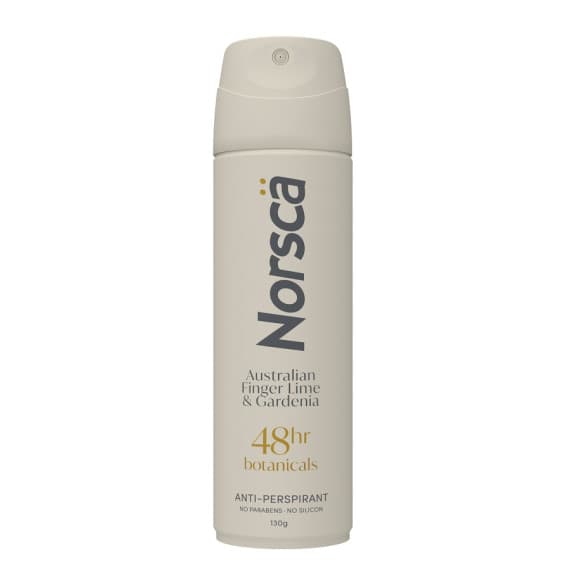 Norsca Botanicals Australian Finger Lime and Gardenia 48H Anti Perspirant 130g