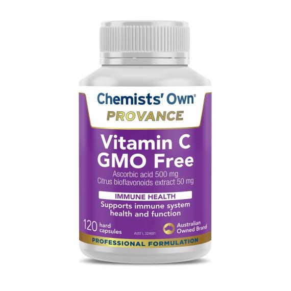 Chemists Own Provance Vitamin C GMO Free 120 Capsules