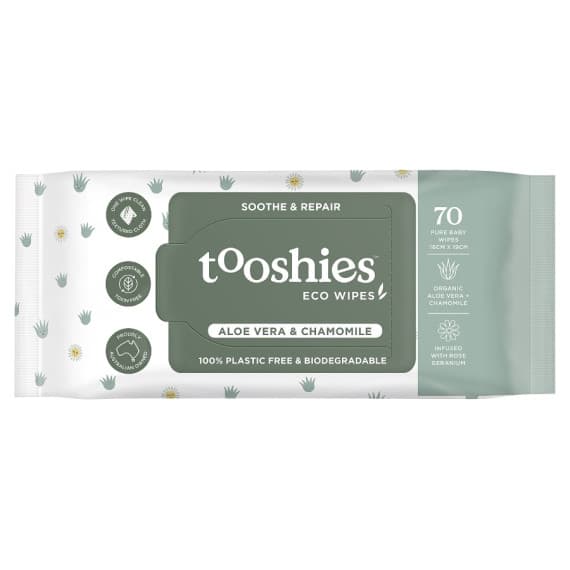 Buy Tooshies Eco Wipes Aloe Vera and Chamomile Baby Wipes 70 Pack Online Pharmacy Direct AU