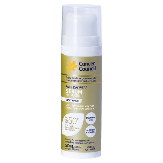 Cancer Council Face Day Wear Hydrating Serum SPF50 plus 50ml