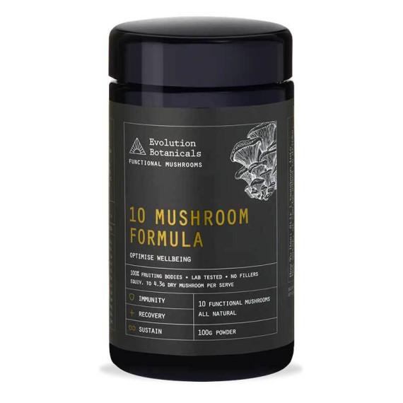 Buy Evolution Botanicals Organic 10 Mushroom Formula Jar 100g Online Pharmacy Direct AU
