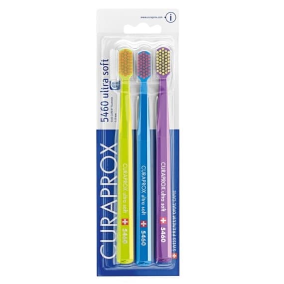 Curaprox Ultrasoft Toothbrush 5460 3 Pack for Gentle Oral Care | Pharmacy Direct