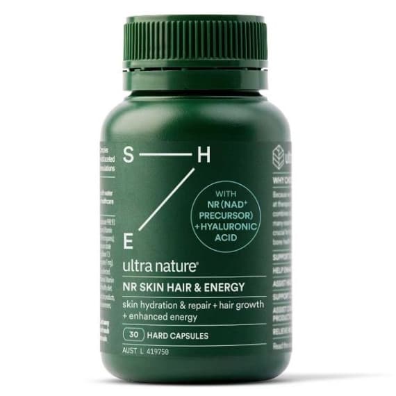 Buy Ultra Nature NR Skin Hair and Energy 30 Capsules Online Pharmacy Direct AU