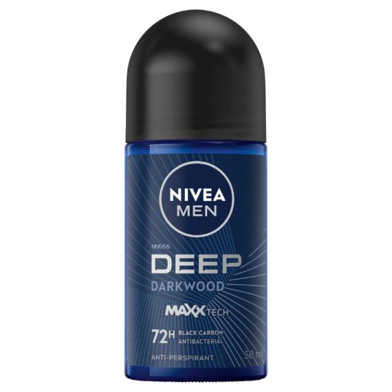 Buy NIVEA MEN DEEP Darkwood Anti Perspirant Roll On 50ml Online Pharmacy Direct AU