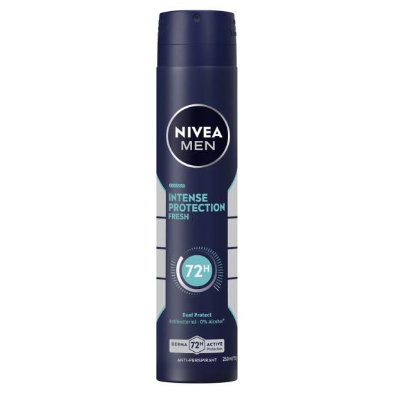 Nivea Men Intense Protection Fresh Anti-Perspirant Aerosol – 48hr Dry Protection at Pharmacy Direct