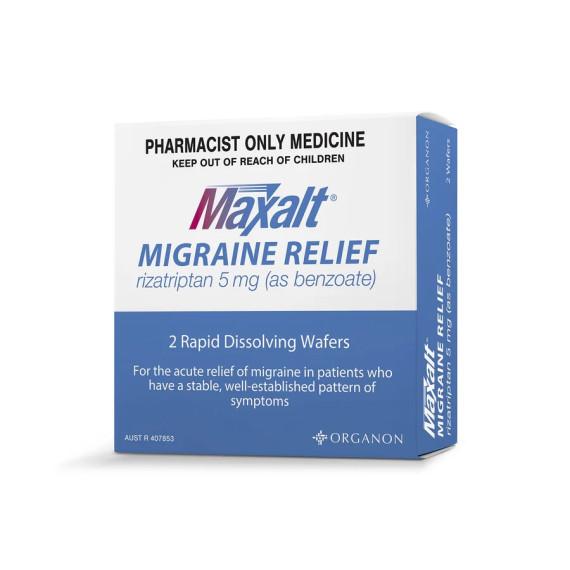 Maxalt Migraine Relief 5mg 2 Tablets