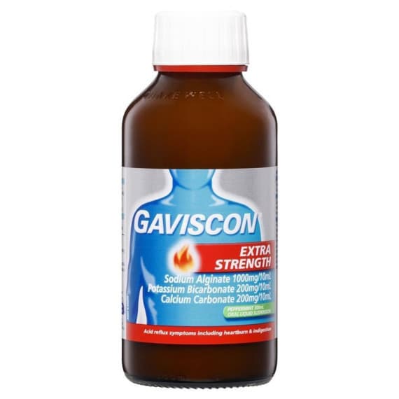 Gaviscon Extra Strength Liquid peppermint heartburn indigestion relief – Pharmacy Direct