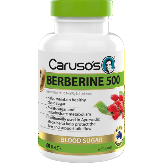 Carusos Berberine 500 60 Tablets