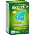 Nicorette Gum Classic 2mg 75 Pack 