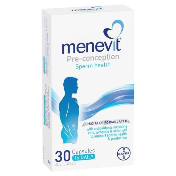 Buy Menevit Pre Conception Sperm Health 30 Capsules Online Pharmacy Direct AU