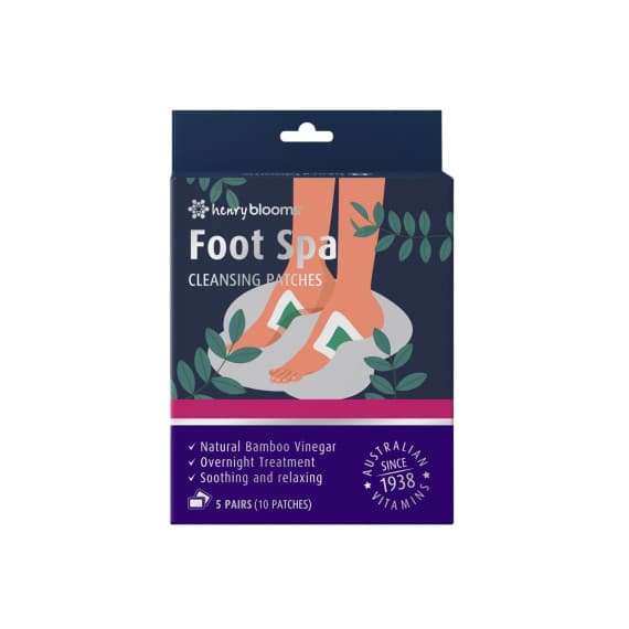 Buy Henry Blooms Foot Spa Cleansing Patches 5 Pairs Online Pharmacy Direct AU