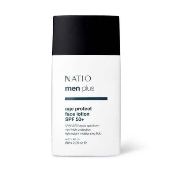 Natio Men Age Protect Face Lotion SPF 50+ sun protection – Pharmacy Direct