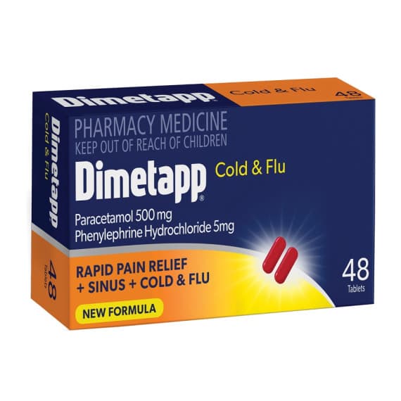 Dimetapp Cold and Flu 48 Tablets