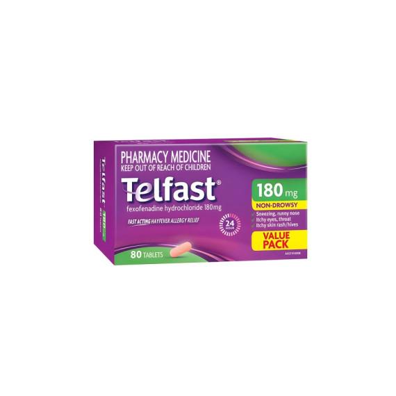 Buy Telfast 180mg 80 Tablets Online Pharmacy Direct AU