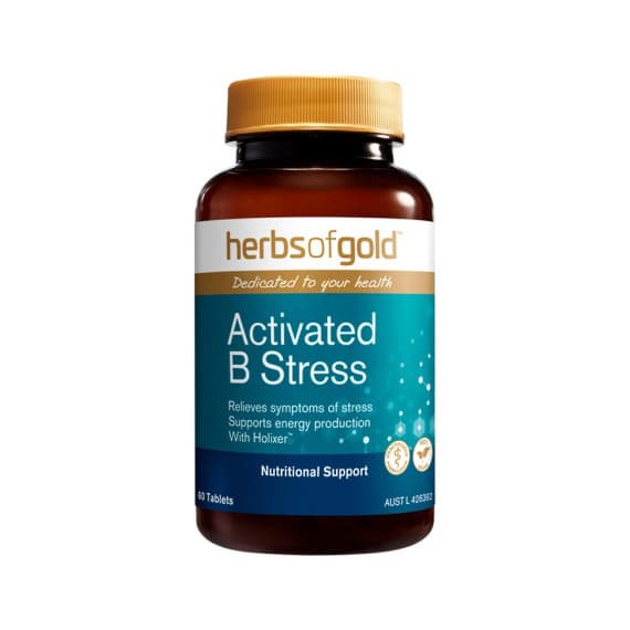 Buy Herbs of Gold Activated B Stress 60 Tablets Online Pharmacy Direct AU