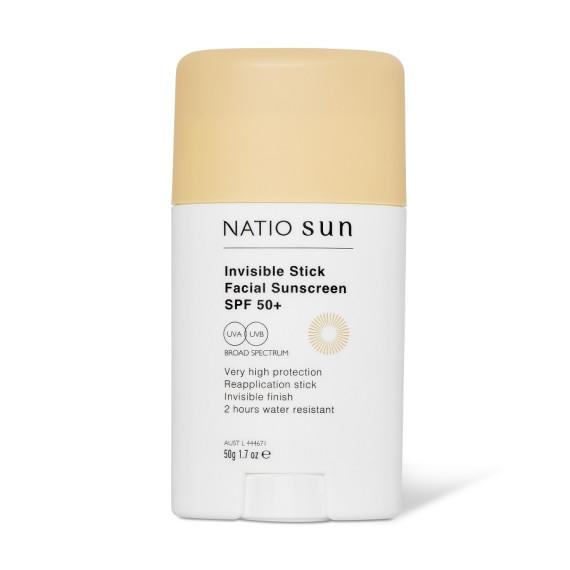 Natio Invisible Stick Facial Sunscreen SPF 50 Plus 50g