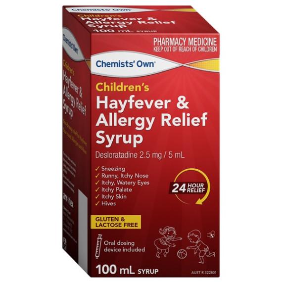 Chemists Own Childrens Hayfever And Allergy Relief Syrup 100ml