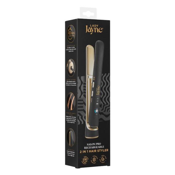 Lady Jayne Salon Pro Rechargeable 2 in 1 Hair Styler