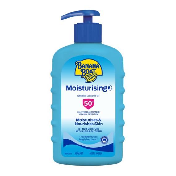 Banana Boat Moisturising Sunscreen Lotion SPF50 Plus 400g