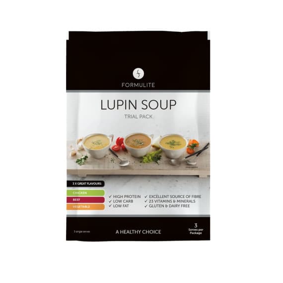 Formulite Lupin Soup Trial Pack 3 x 35g Sachets