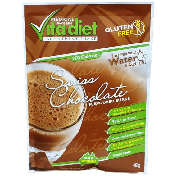 Vita Diet Swiss Chocolate Pouch 18 Pack