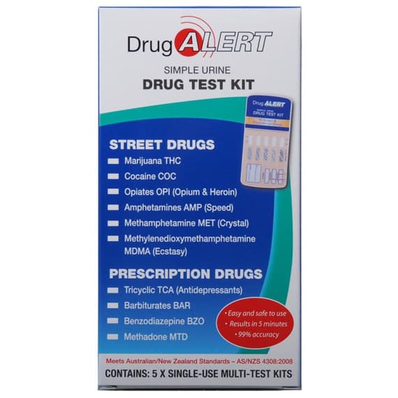 Buy Drug Alert Multi Drug 5 Kit Expiry Date 03/26 Online Pharmacy Direct AU