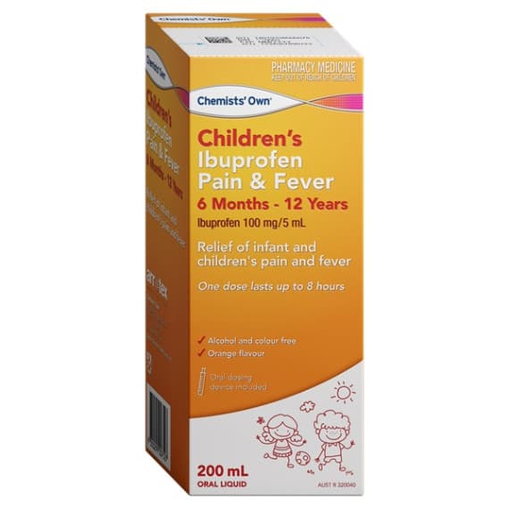 Chemists Own Children Ibuprofen Pain and Fever 200 ML