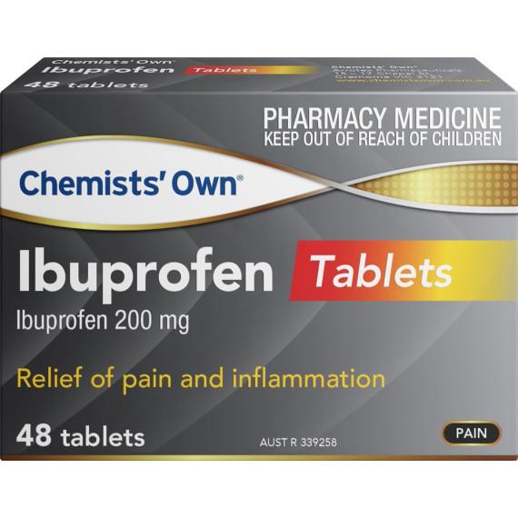 Buy Chemists Own Ibuprofen 48 Tablets 200mg Online Pharmacy Direct AU