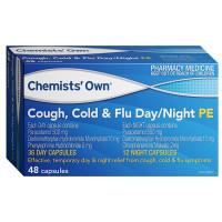 Chemists Own Cough Cold and Flu Day and Night PE 48 Capsules