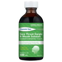 Chemists Own Sore Throat Gargle and Mouth Solution 500ml