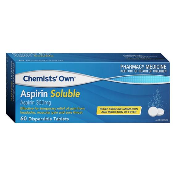 Chemists Own Aspirin Soluble 60 Tablets