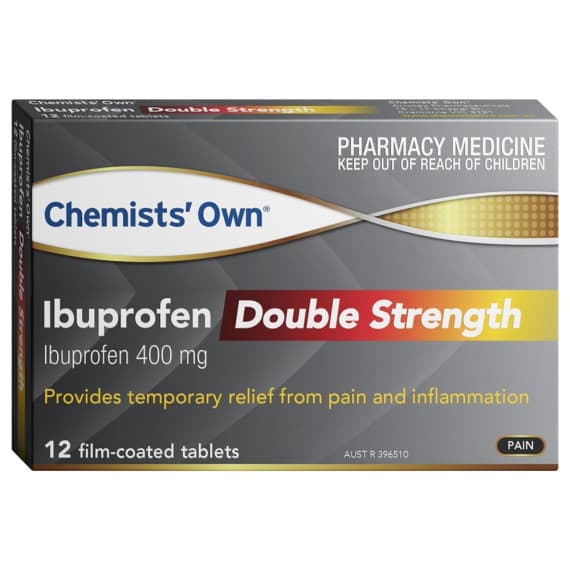 Buy Chemists Own Ibuprofen Double Strength 12 Tablets 400mg Online Pharmacy Direct AU