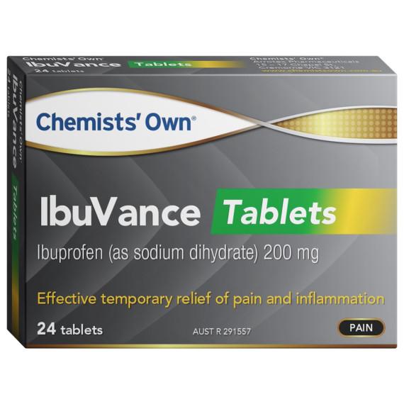 Buy Chemists Own IbuVance Tablets 200mg 24 Online Pharmacy Direct AU