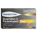 Chemists Own Ibuprofen Plus Paracetamol Duo 12 Tablets