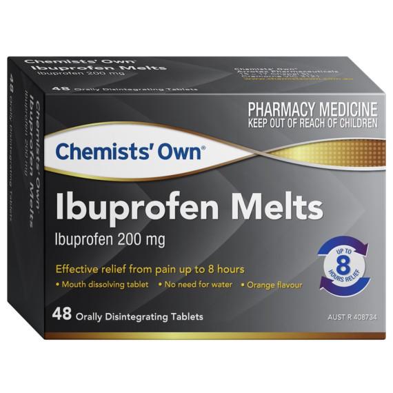 Buy Chemists Own Ibuprofen Melts 48 Tablets Online Pharmacy Direct AU