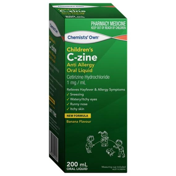Chemists Own CHILDRENS CZINE LIQUID 200ML 1 Bottle