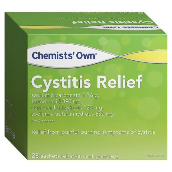 Buy Chemists Own Cystitis Relief 4g 28 Sachets Online Pharmacy Direct AU