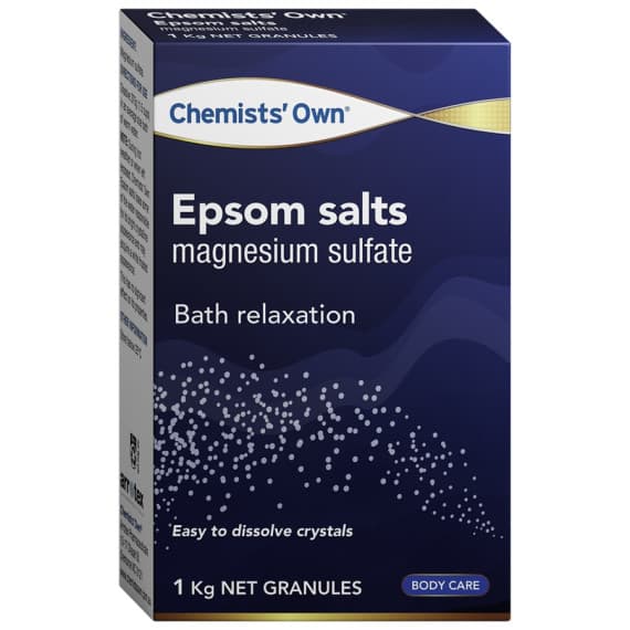 Buy Chemists Own Epsom Salts 1kg Box Online Pharmacy Direct AU