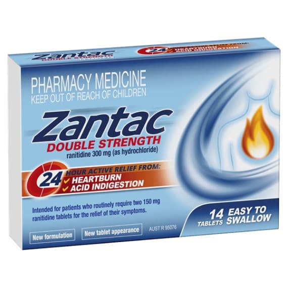 Zantac Tabs Double Strength 300mg 14 Packs