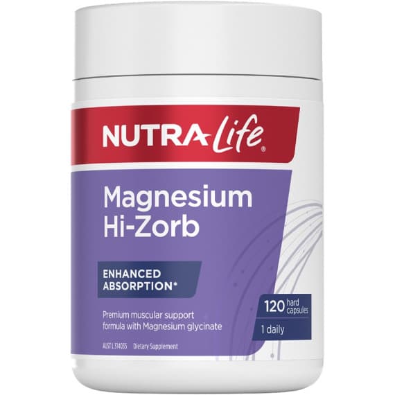 Nutra Life Magnesium Hi Zorb 120 Capsules