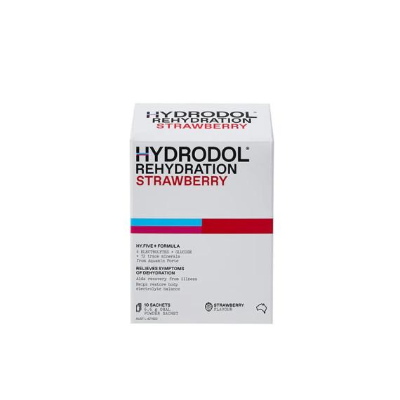 Buy Hydrodol Rehydration Strawberry Sachet 10 x 6.6g Expiry Date 02/26 Online Pharmacy Direct AU