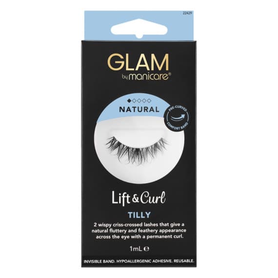 Manicare Glam Lift and Curl Tilly Natural false lashes – Pharmacy Direct