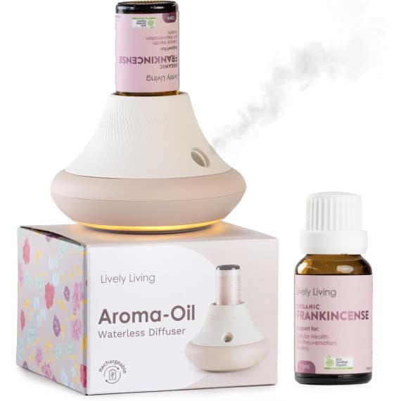 Lively Living Aroma Oil Waterless Diffuser Plus Oil