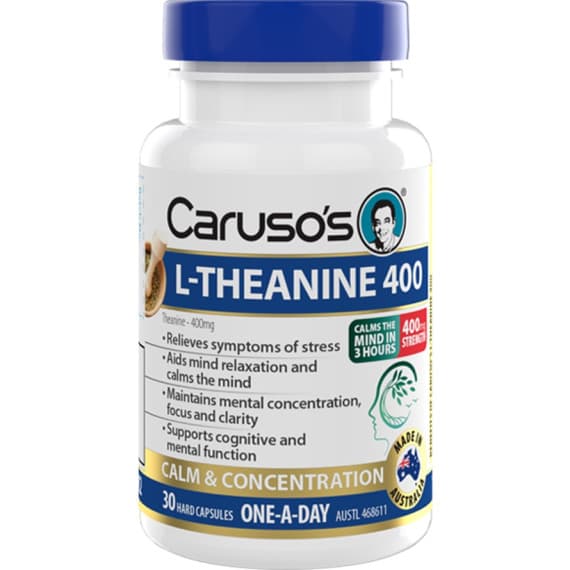 Carusos L Theanine 400 Capsules 30
